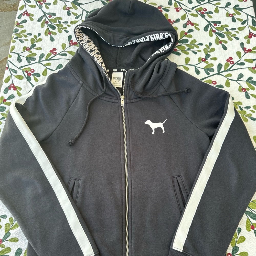 Pink by Victoria secret hoodie black size M
